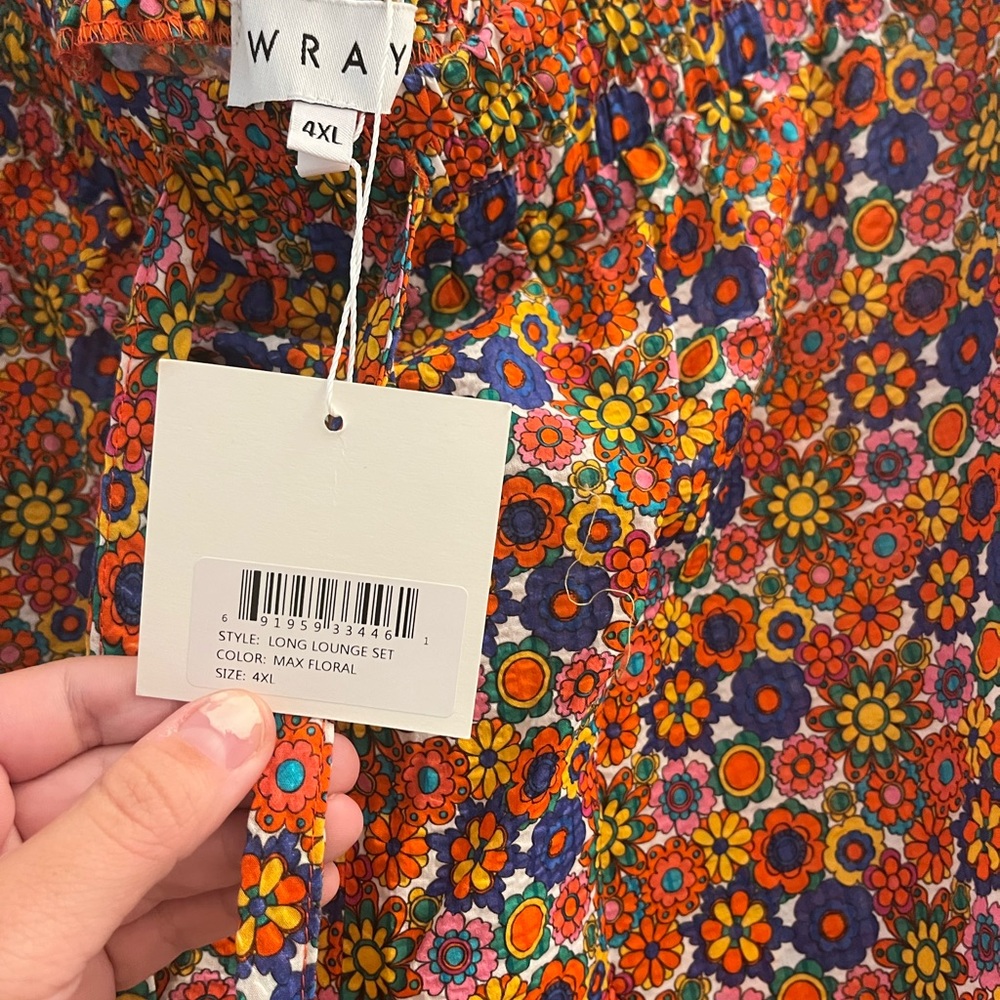 Floral Multicolor Women's Pants - Picture 3 of 3